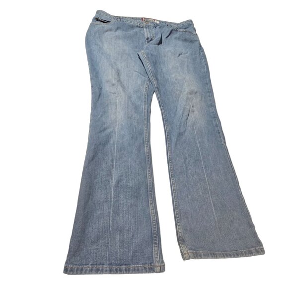 Old Navy Jeans Womens Plus Size 18 Boot Cut Mid Rise Light Wash Denim Pants - Picture 3 of 5